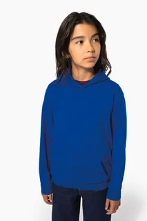 Kariban Gerecyclede kindersweater met capuchon – foto 1