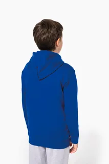 Kariban Gerecyclede kindersweater met capuchon – foto 3