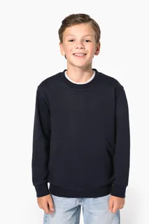 Kariban Gerecyclede kindersweater met ronde hals – foto 1