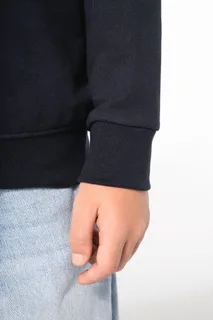 Kariban Gerecyclede kindersweater met ronde hals – foto 4