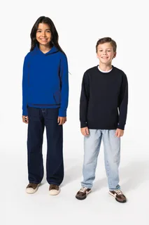 Kariban Gerecyclede kindersweater met ronde hals – foto 11