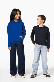 Kariban Gerecyclede kindersweater met ronde hals – foto 10