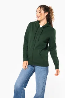 Kariban Gerecyclede uniseks sweater met rits en capuchon – foto 9