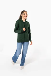 Kariban Gerecyclede uniseks sweater met rits en capuchon – foto 14