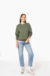Kariban Gerecyclede uniseks sweater met ronde hals – foto 6