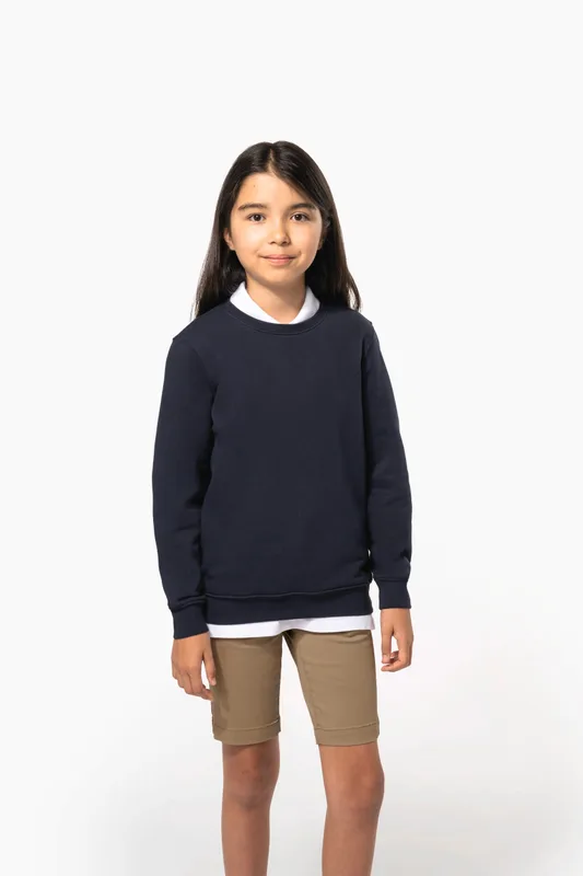 Kariban Kindersweater met ronde hals