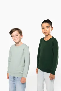 Kariban Ecologische kindersweater met ronde hals – foto 1