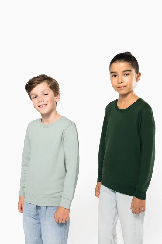 Kariban Ecologische kindersweater met ronde hals