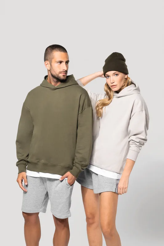 Kariban Oversized fleece sweater met capuchon