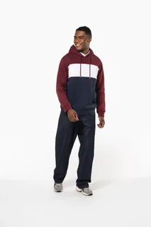Kariban Driekleurige unisex sweater met capuchon – foto 14