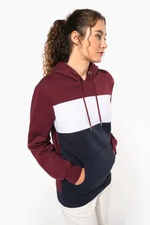 Kariban Driekleurige unisex sweater met capuchon – foto 18