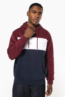 Kariban Driekleurige unisex sweater met capuchon – foto 19