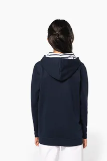 Kariban Sweater met contrasterende capuchon met motief – foto 3