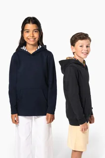 Kariban Sweater met contrasterende capuchon met motief – foto 1