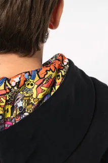 Kariban Sweater met contrasterende capuchon met motief – foto 6