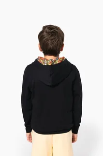 Kariban Sweater met contrasterende capuchon met motief – foto 5