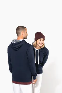 Kariban Unisex sweater met capuchon met contrasterend motief – foto 10