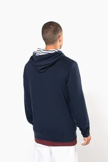 Kariban Unisex sweater met capuchon met contrasterend motief – foto 3