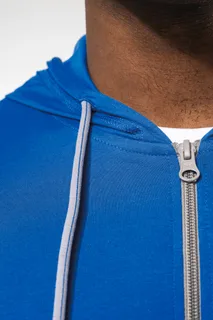 Kariban Licht katoenen sweatvest met capuchon – foto 5