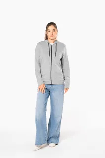 Kariban Licht katoenen sweatvest met capuchon – foto 12