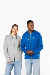 Kariban Licht katoenen sweatvest met capuchon – foto 10