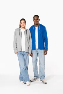 Kariban Licht katoenen sweatvest met capuchon – foto 11