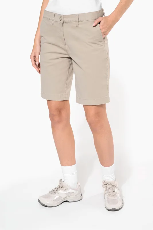 Kariban Dames chino bermudashorts