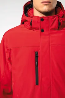 Kariban Gewatteerde softshell herenparka met capuchon – foto 3