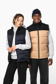 Kariban Tweekleurige gewatteerde bodywarmer uniseks – foto 1