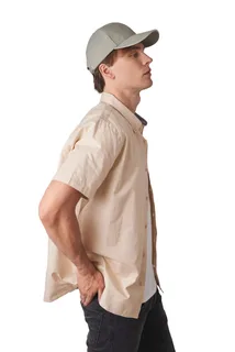 K-UP Cap in organic cotton with contrasting sandwich peak - 6 panels – foto 3
