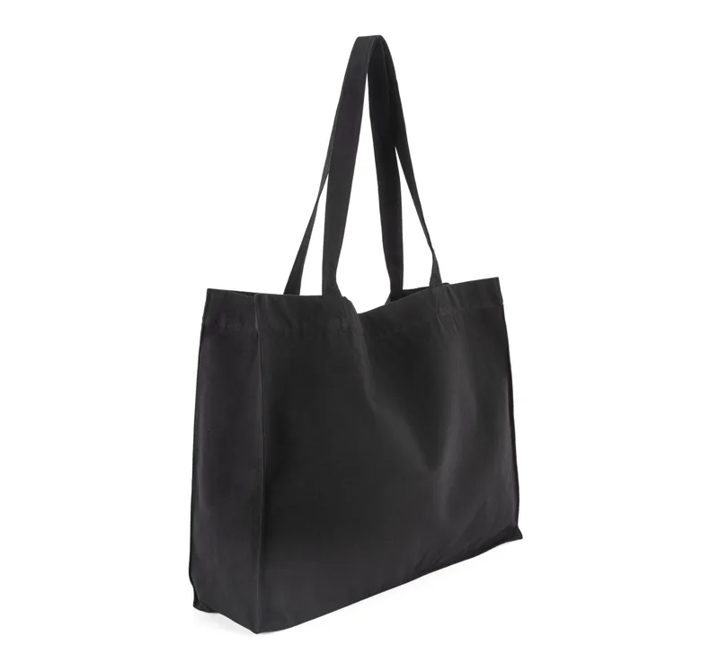 Kimood Grote shopper van gerecycled katoen.