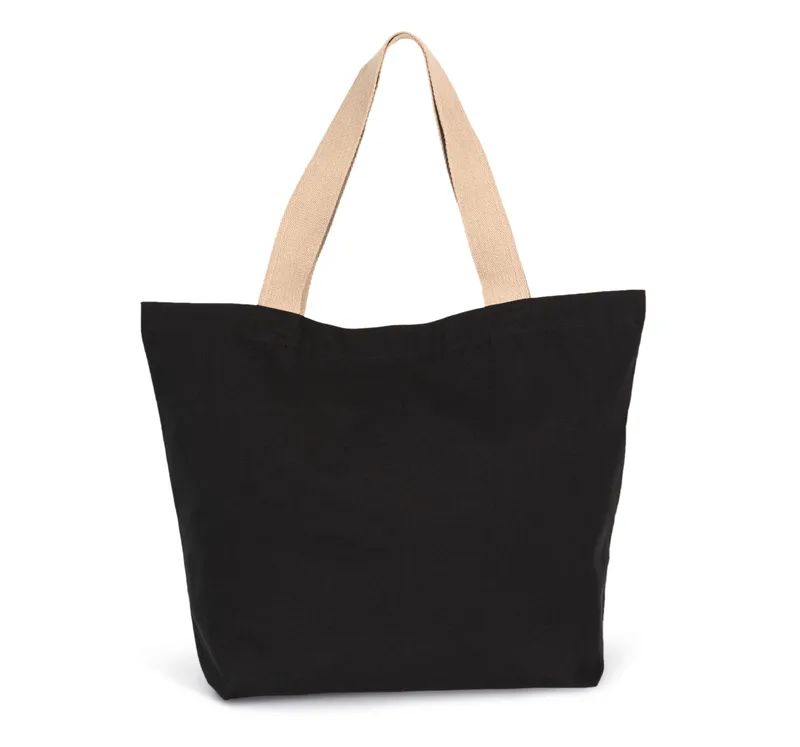Kimood Grote, gerecyclede shopper met platte bodem