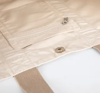 Kimood Grote, gerecyclede shopper met plooi – foto 7