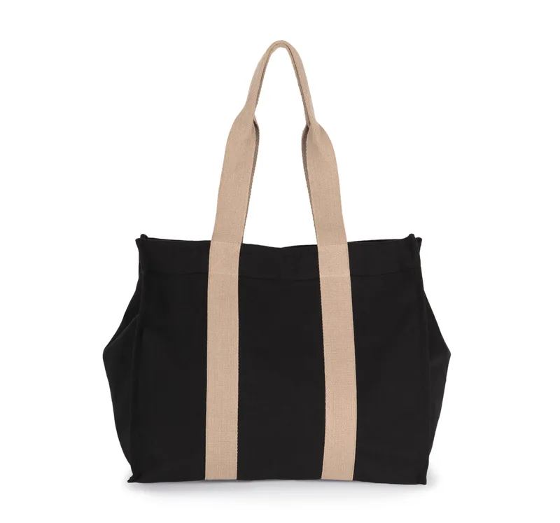 Kimood Grote, gerecyclede shopper met plooi