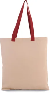 Kimood Flat canvas shopper with contrast handle – foto 1