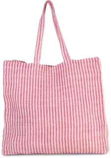 Kimood Gestreepte shopper van juco – foto 1