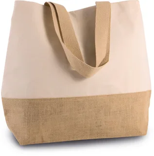 Kimood Shopper van jute- & katoencanvas – foto 3