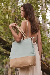 Kimood Shopper van jute- & katoencanvas – foto 7
