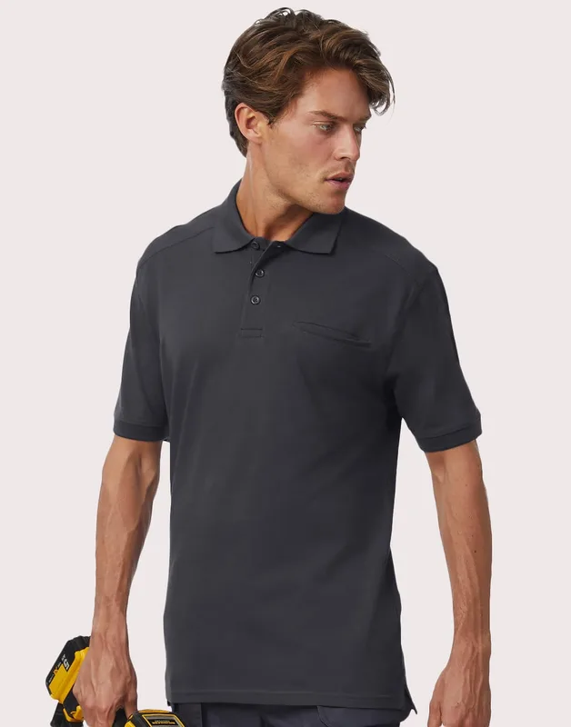 B&C Pro Werkpolo met borstzak