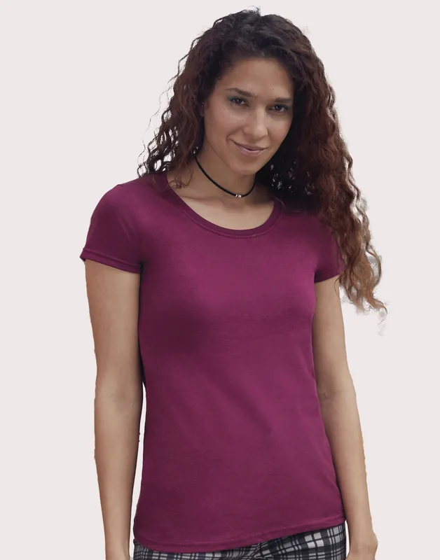 Fruit of the Loom Dames ringgesponnen Premium T-shirt