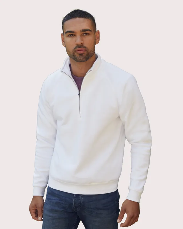 Fruit of the Loom Premium sweater met ritskraag