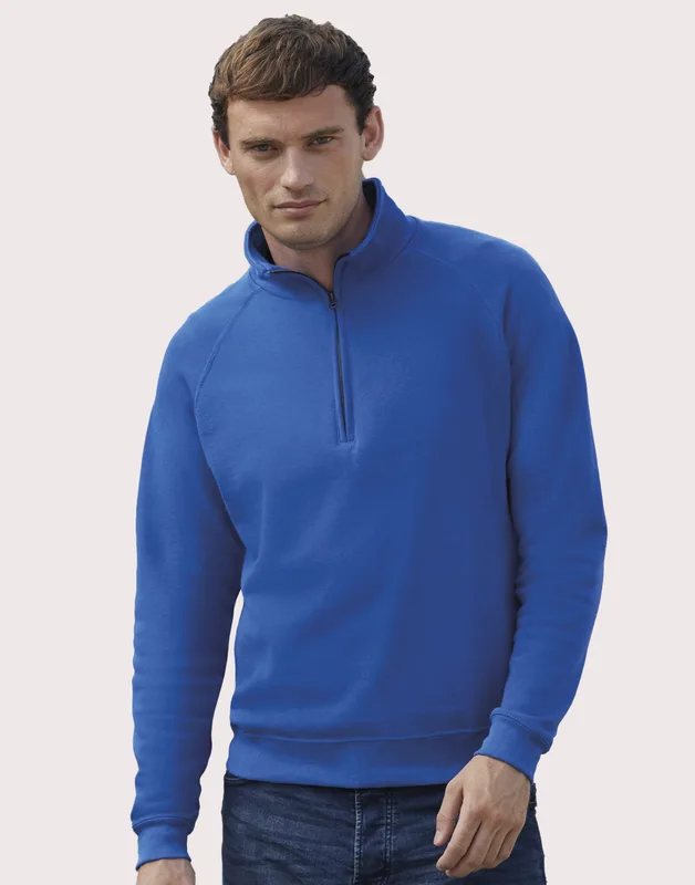Fruit of the Loom Sweater met ritskraag