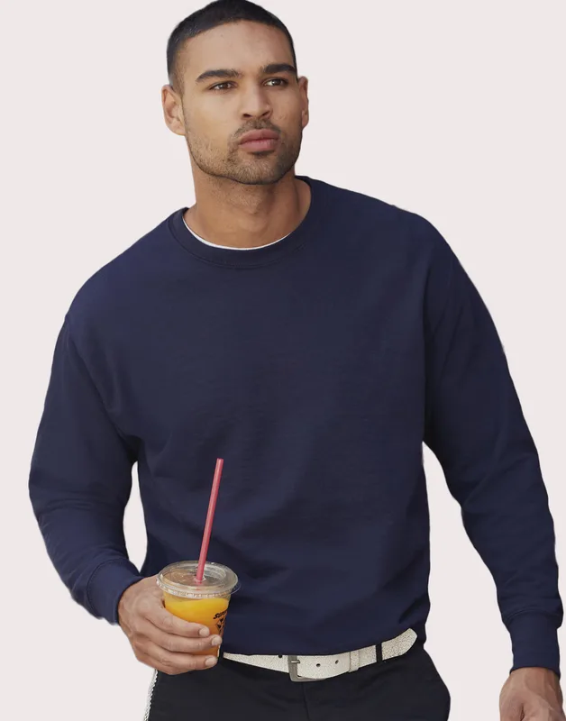 Fruit of the Loom Lichte sweater met ingezette mouwen