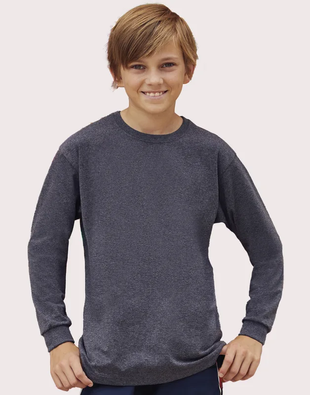 Fruit of the Loom Valueweight kinder T-shirt met lange mouwen