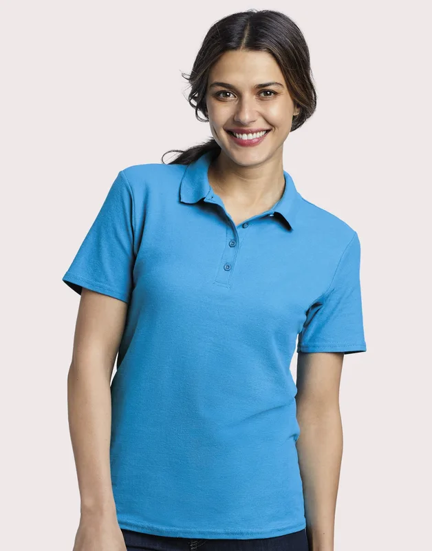 Gildan Dames Softstyle polo van dubbel piqué