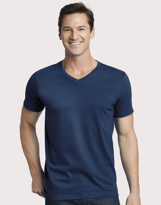Gildan Heren Softstyle T-shirt met V-hals