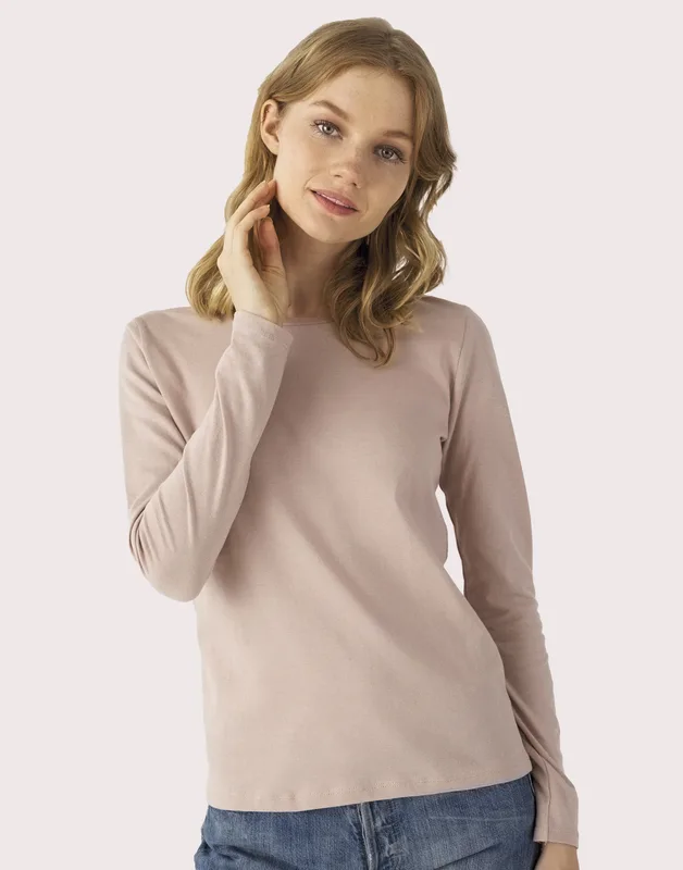 B&C #E150 dames T-shirt met lange mouwen