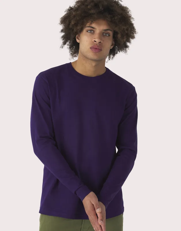 B&C #E190 heren T-shirt met lange mouwen
