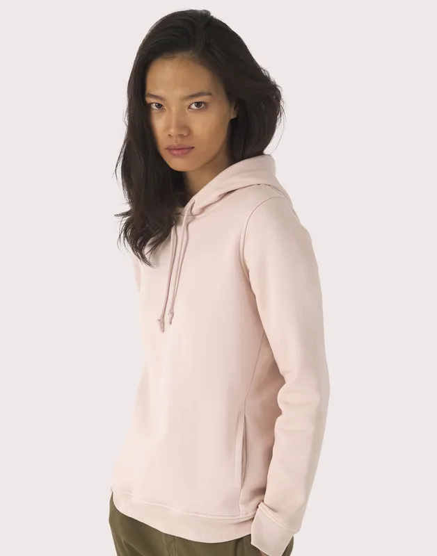 B&C Dames hoodie van biologisch katoen