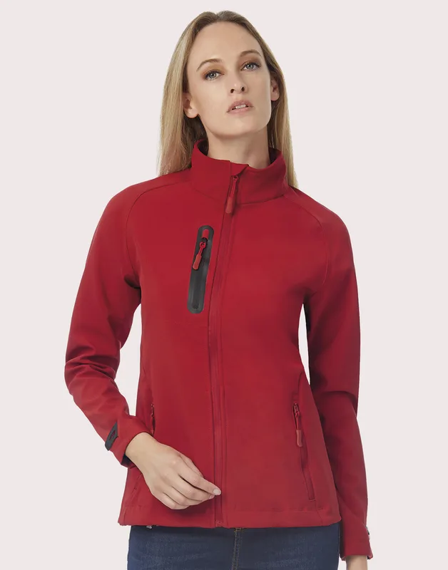 B&C Dames technische softshell jack